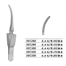 金钟显微止血夹XEC260 反力式 弯 L40 横齿 