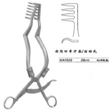 金钟后颅凹牵开器NAF020 28cm 活动式 4×4 钩钝脑用牵开器