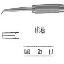 金钟剥离器NAL070 20cm 角弯三棱头 宽1.0显微剥离器