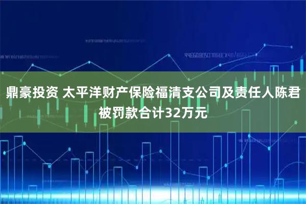 鼎豪投资 太平洋财产保险福清支公司及责任人陈君被罚款合计32万元