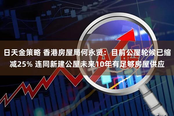 日天金策略 香港房屋局何永贤：目前公屋轮候已缩减25% 连同新建公屋未来10年有足够房屋供应