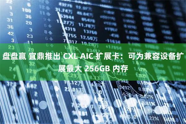 盘盘赢 宜鼎推出 CXL AIC 扩展卡：可为兼容设备扩展最大 256GB 内存