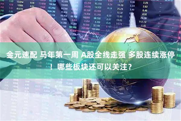金元速配 马年第一周 A股全线走强 多股连续涨停！哪些板块还可以关注？